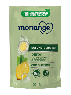 MONANGE REFIL SABONETE LÍQUIDO DETOX 400ML